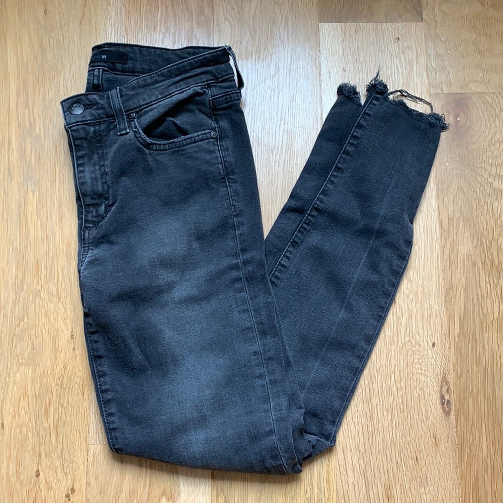 Joe’s Framed Hem Jeans (charcoal) - Size 26 - Picture 4 of 7